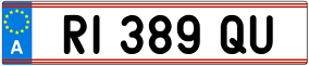 Trailer License Plate
